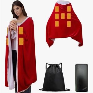 Large Portable Heated Blanket with 20000mAh 7.4V Power Bank 023